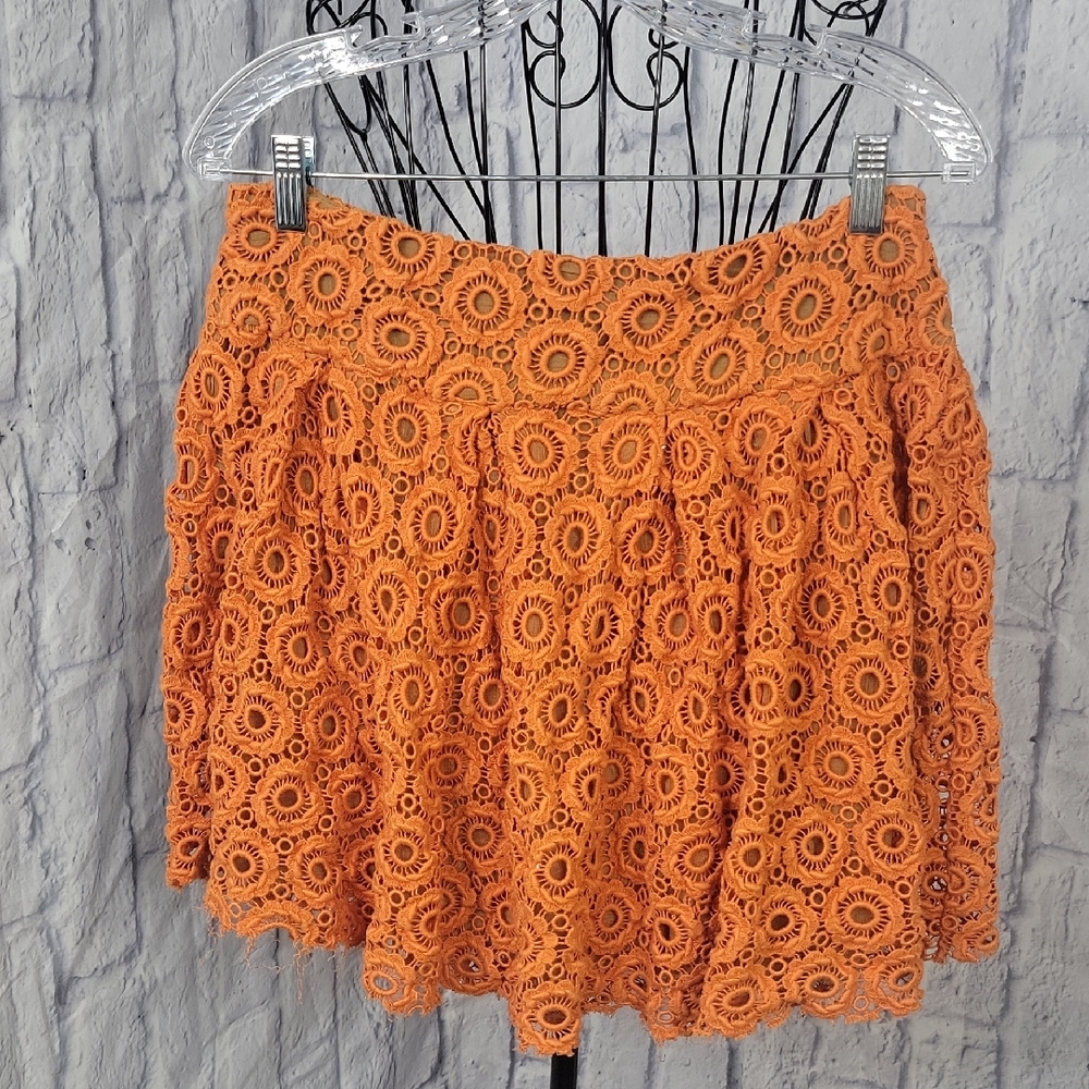 Moulinette Soeurs Orange Mini Skirt